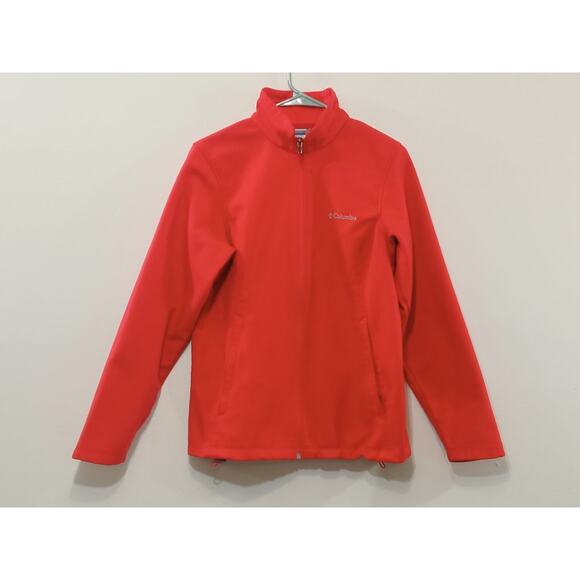 COLUMBIA Women's Jacket SoftShell Kruser Ridge Walking Hiking Outdoor Red Size M - Picture 2 of 12
